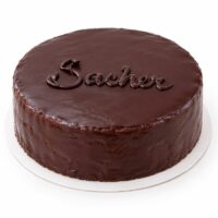 Sacher cake with chocolate glaze